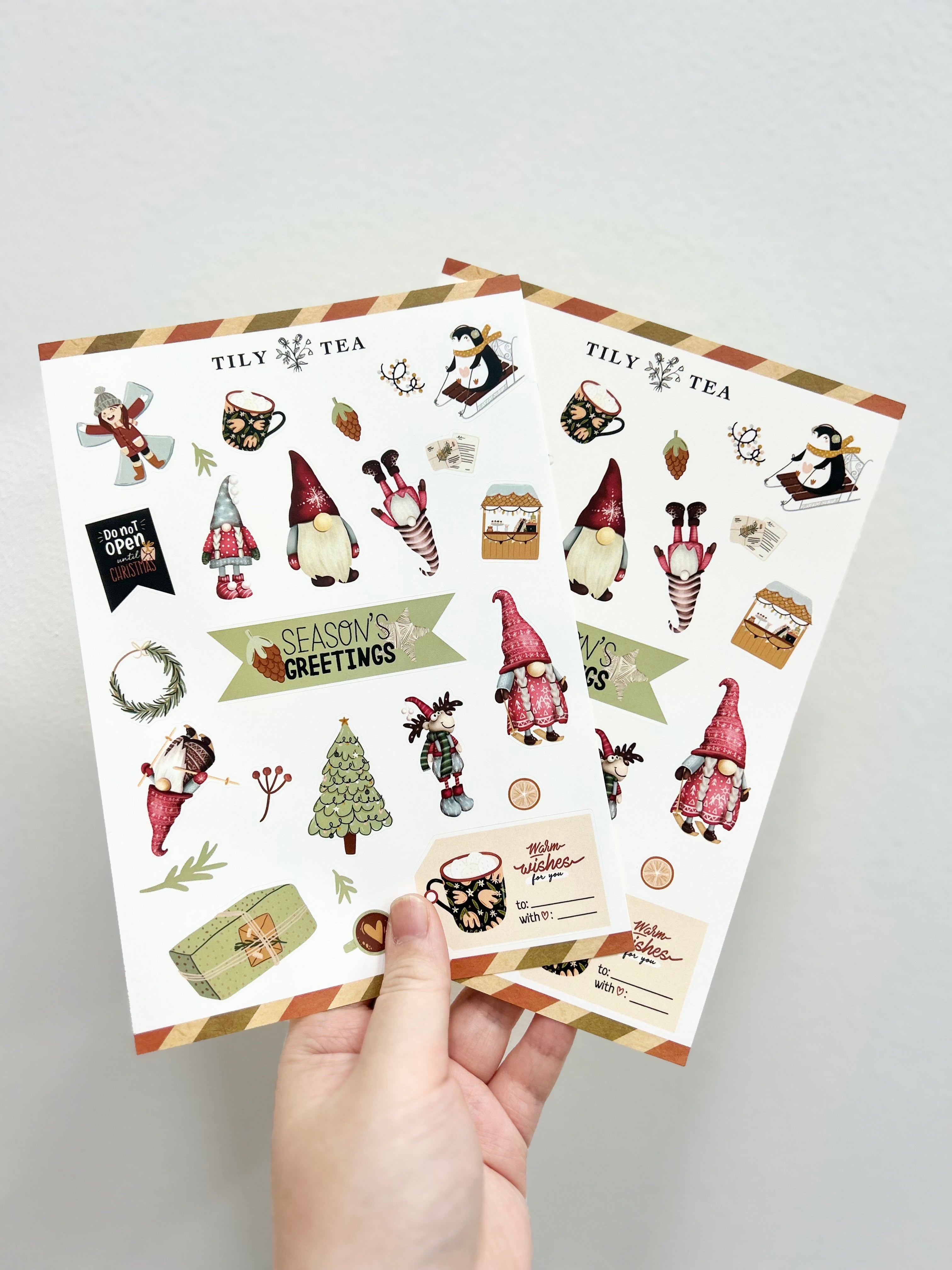 Customisable Christmas Tower with Sticker Sheet