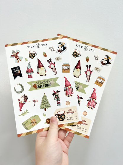 Customisable Christmas Tower with Sticker Sheet