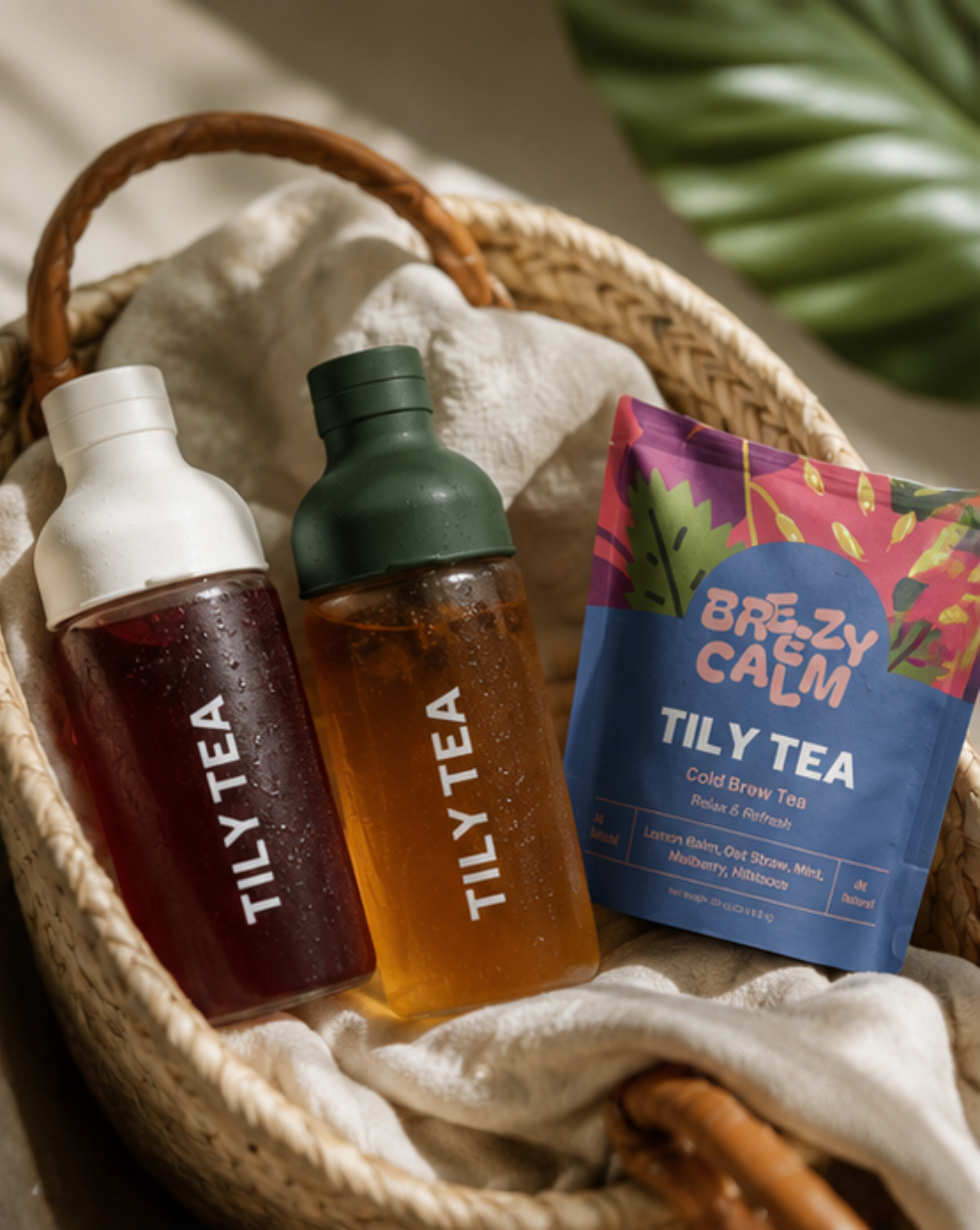 Cold Brew Glass Bottle + Tea Bundle