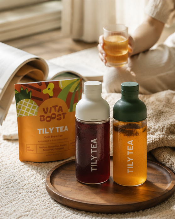 Cold Brew Glass Bottle + Tea Bundle
