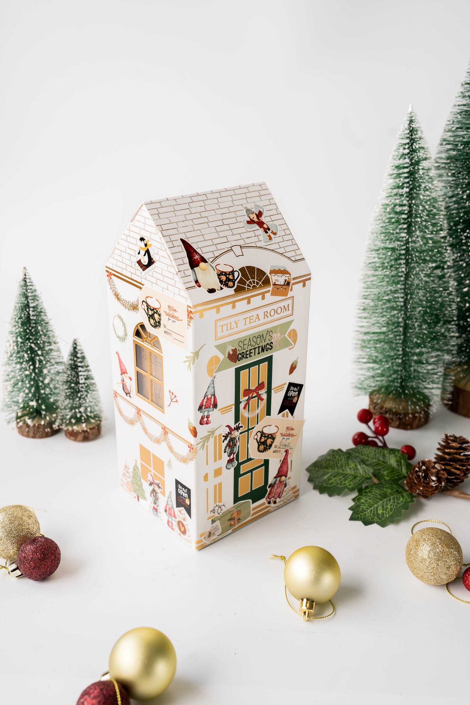 Customisable Christmas Tower with Sticker Sheet