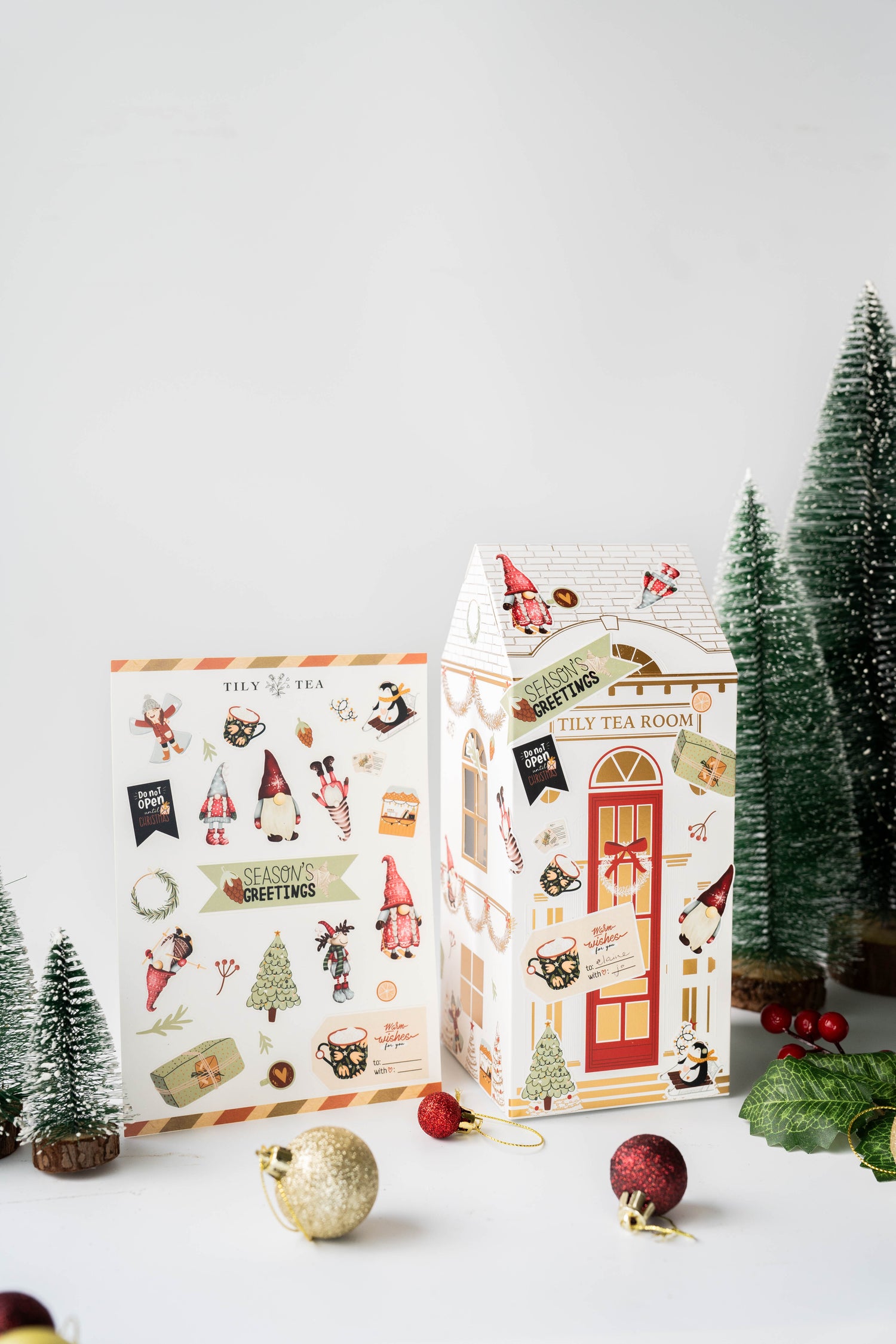 Customisable Christmas Tower with Sticker Sheet