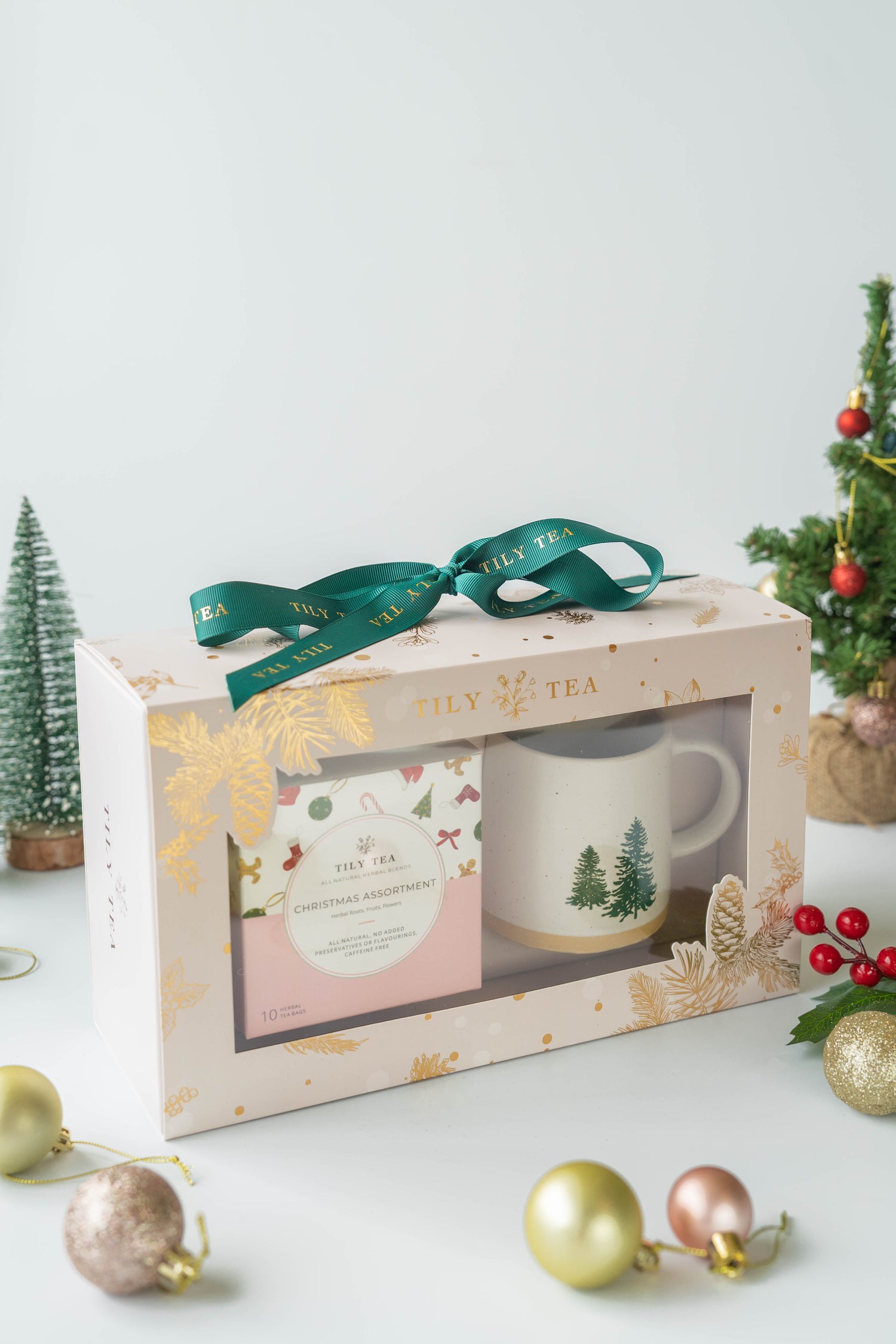 Christmas Tea + Mug Gift Set