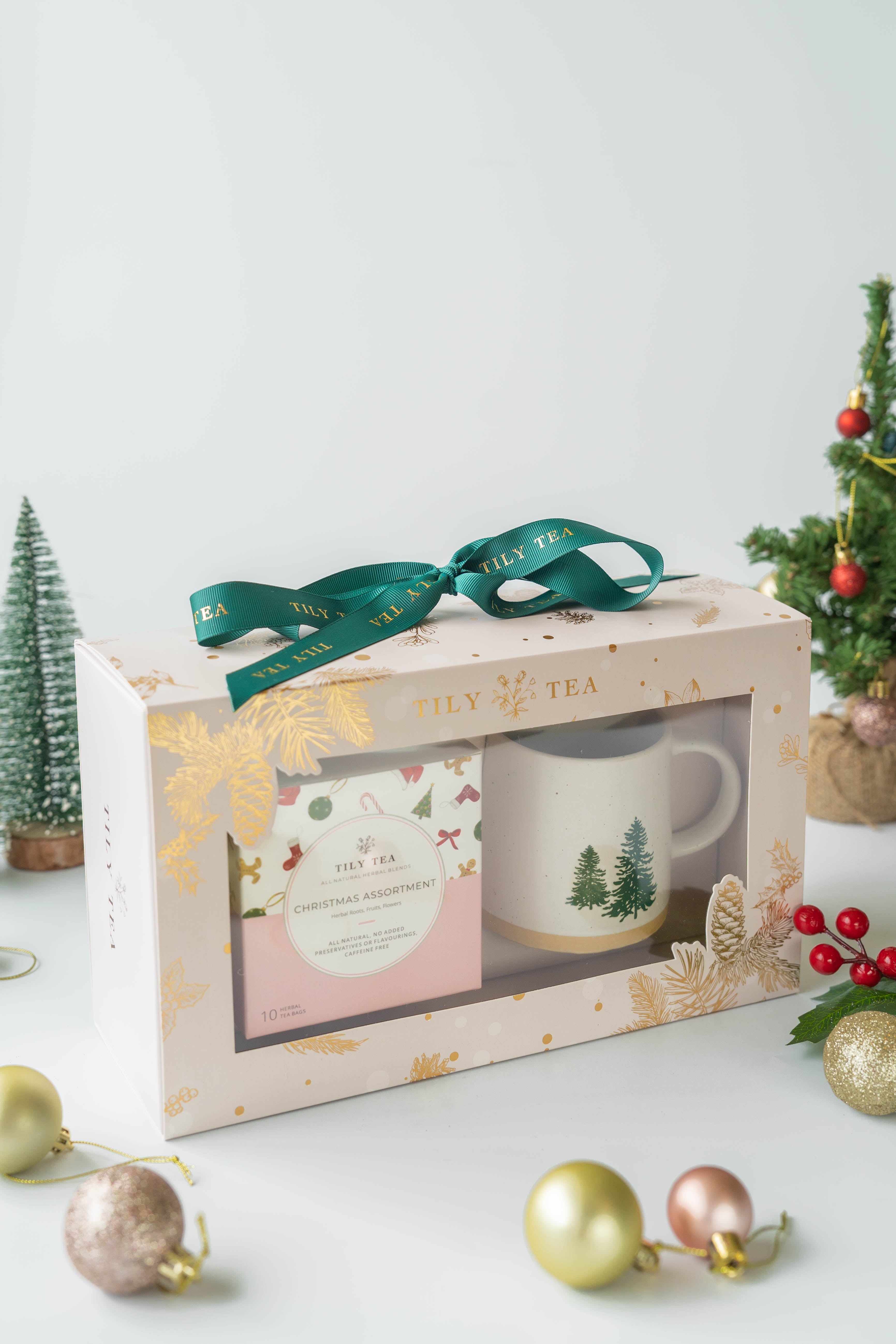 Christmas Tea + Mug Gift Set