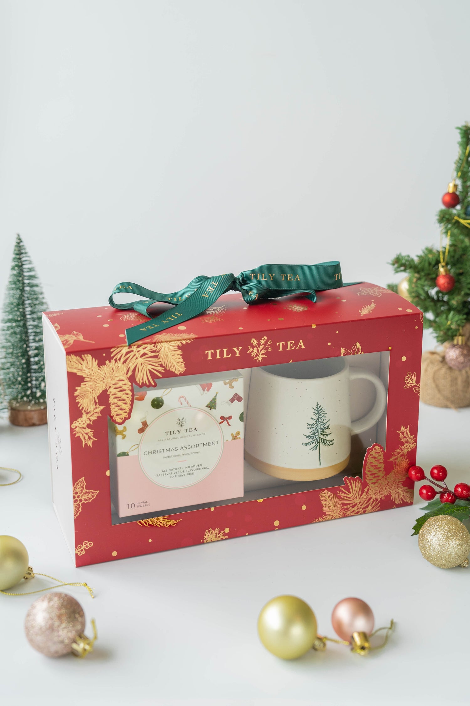 Christmas Tea + Mug Gift Set