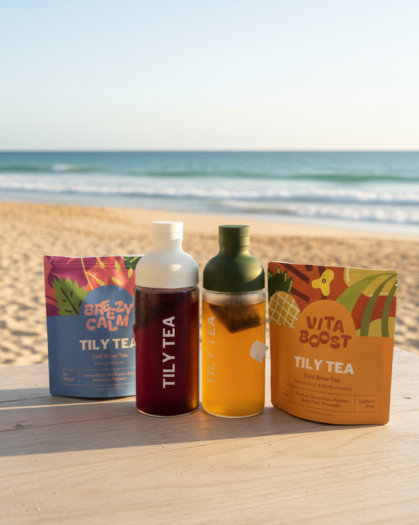 Cold Brew Glass Bottle + Tea Bundle