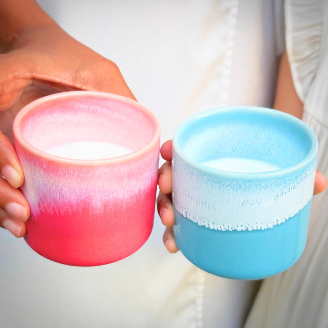 Lily &amp; Sophia x Tily Tea - Pottery Cup &amp; Evening Calm Herbal Tea Set