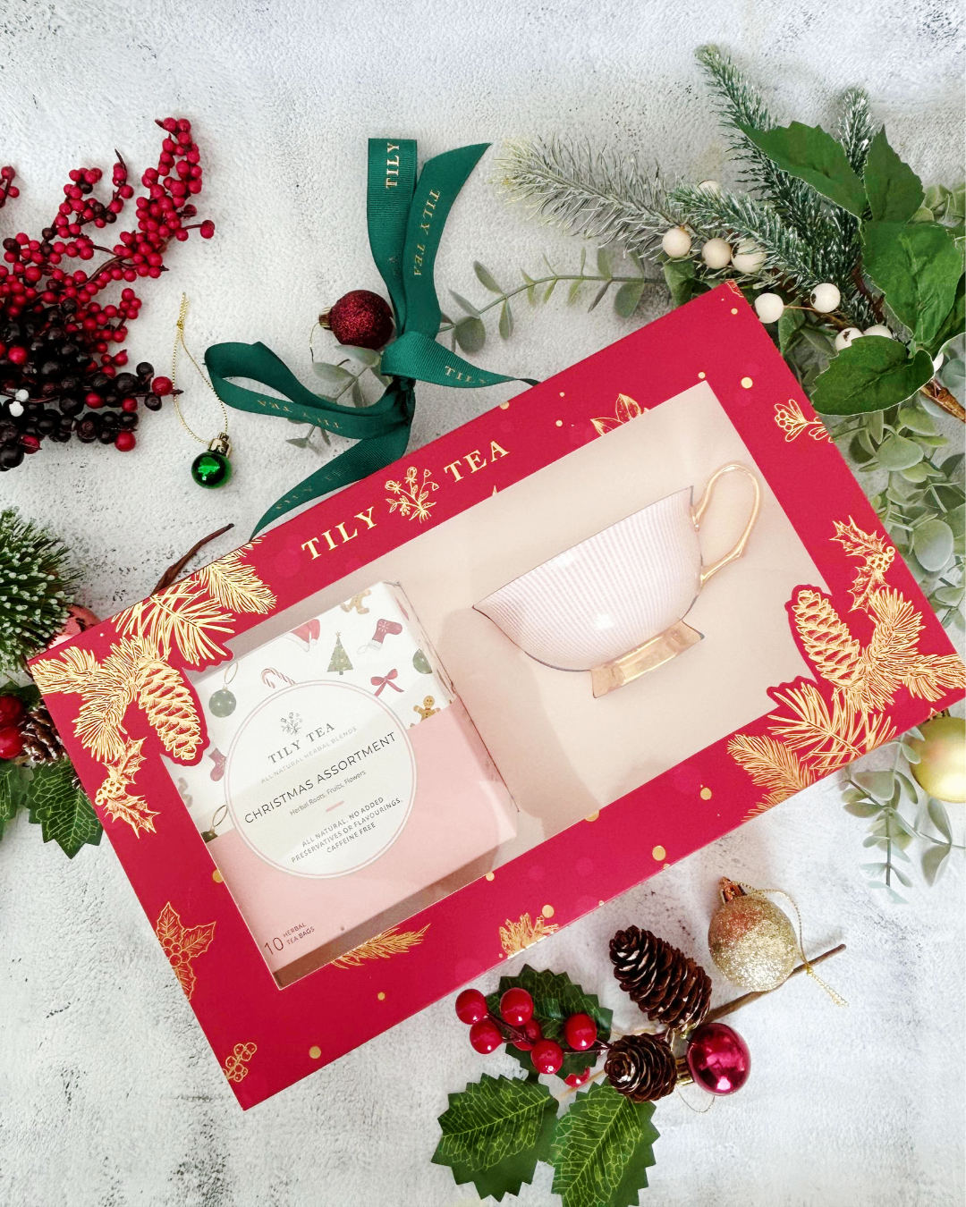 Christmas Tea + Cup Gift Set